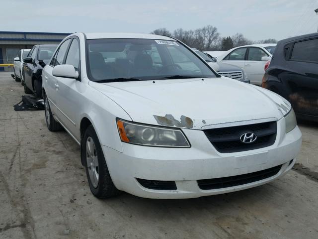 5NPET46C37H222941 - 2007 HYUNDAI SONATA GLS WHITE photo 1