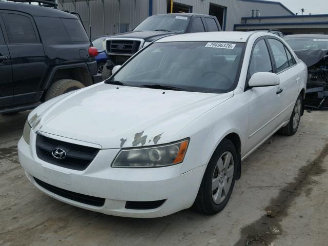 5NPET46C37H222941 - 2007 HYUNDAI SONATA GLS WHITE photo 2