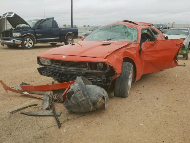 2B3CJ5DT7AH295110 - 2010 DODGE CHALLENGER ORANGE photo 2