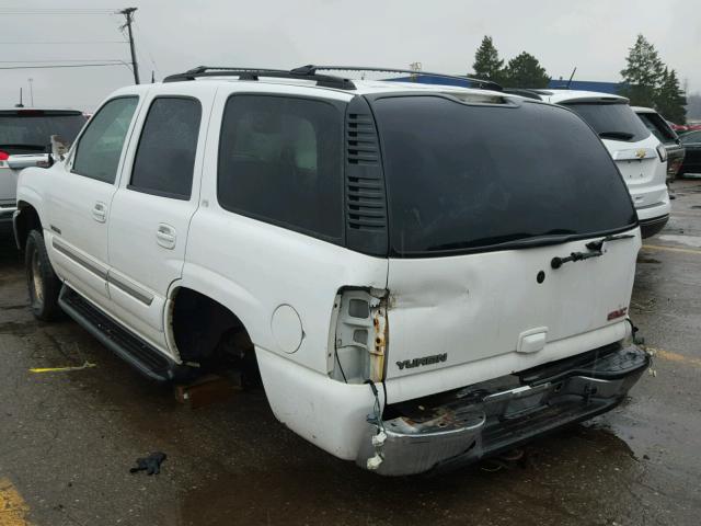 1GKEK13T65R113986 - 2005 GMC YUKON WHITE photo 3