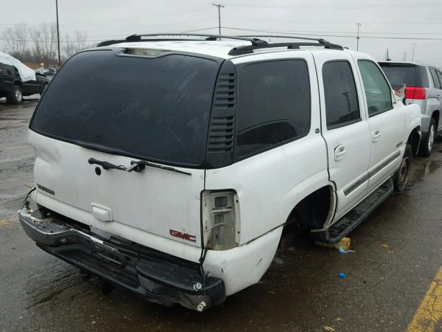 1GKEK13T65R113986 - 2005 GMC YUKON WHITE photo 4