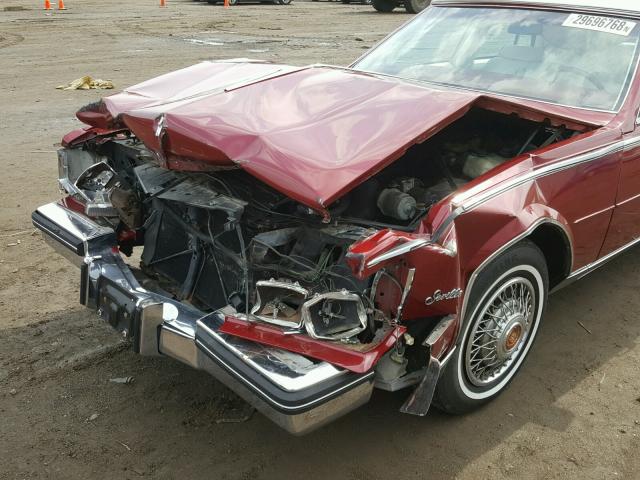 1G6AS6989EE821976 - 1984 CADILLAC SEVILLE RED photo 10