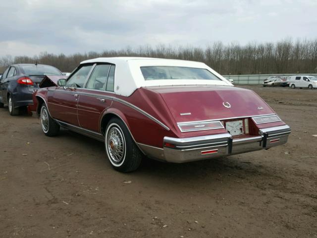 1G6AS6989EE821976 - 1984 CADILLAC SEVILLE RED photo 3