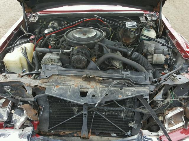 1G6AS6989EE821976 - 1984 CADILLAC SEVILLE RED photo 7