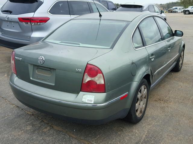 WVWRH63B12P441856 - 2002 VOLKSWAGEN PASSAT GLX GREEN photo 4