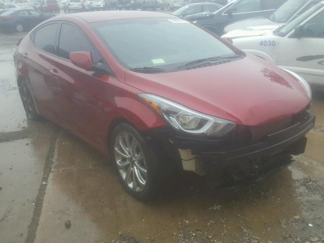 5NPDH4AE0EH474892 - 2014 HYUNDAI ELANTRA SE BURGUNDY photo 1