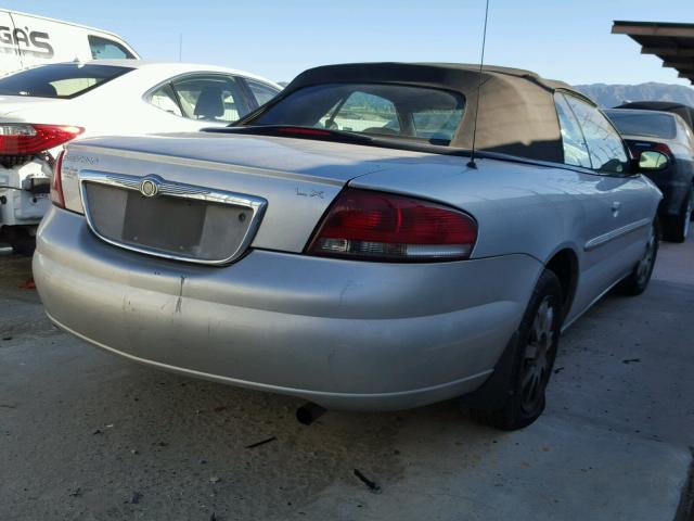 1C3EL45X73N507435 - 2003 CHRYSLER SEBRING LX SILVER photo 4