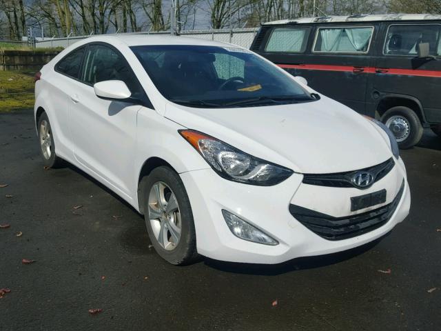 KMHDH6AE8DU007487 - 2013 HYUNDAI ELANTRA CO WHITE photo 1