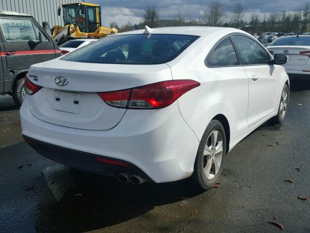 KMHDH6AE8DU007487 - 2013 HYUNDAI ELANTRA CO WHITE photo 4