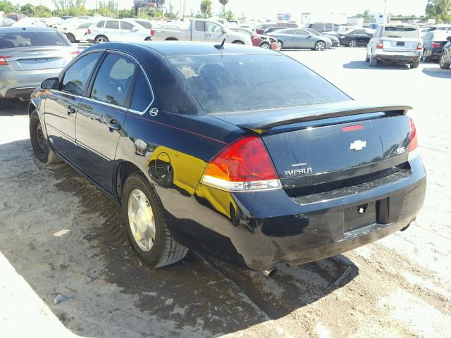 2G1WD58C781255456 - 2008 CHEVROLET IMPALA SUP BLACK photo 3