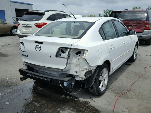 JM1BK32F361415645 - 2006 MAZDA 3 I WHITE photo 4