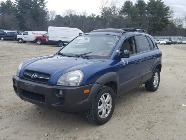 KM8JN72D37U484565 - 2007 HYUNDAI TUCSON SE BLUE photo 2