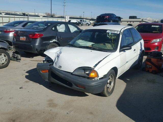 2C1MR2261S6791120 - 1995 GEO METRO BASE WHITE photo 2