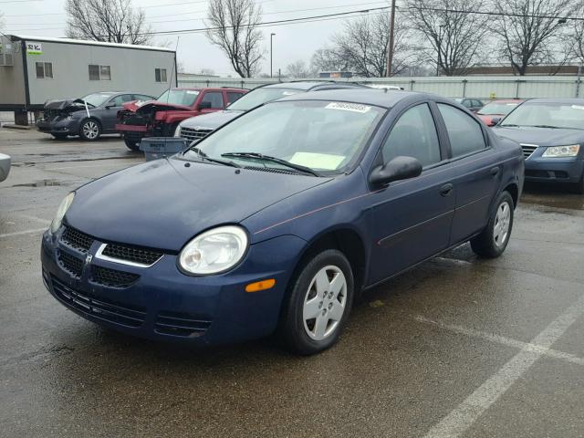 1B3ES26C94D547328 - 2004 DODGE NEON BASE BLUE photo 2