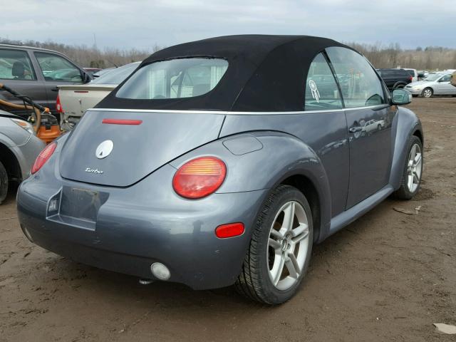 3VWCD31Y94M312972 - 2004 VOLKSWAGEN NEW BEETLE GRAY photo 4