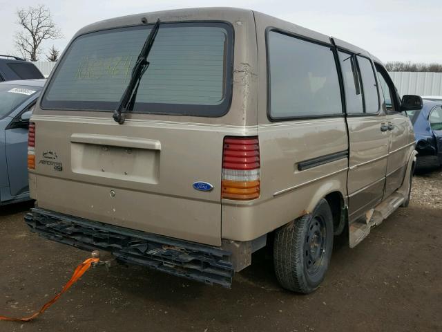 1FMDA31X0MZA57842 - 1991 FORD AEROSTAR GOLD photo 4