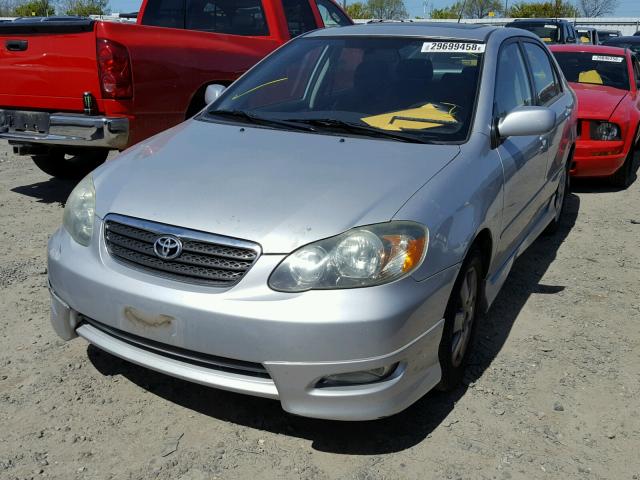 1NXBR32E75Z553491 - 2005 TOYOTA COROLLA CE SILVER photo 2