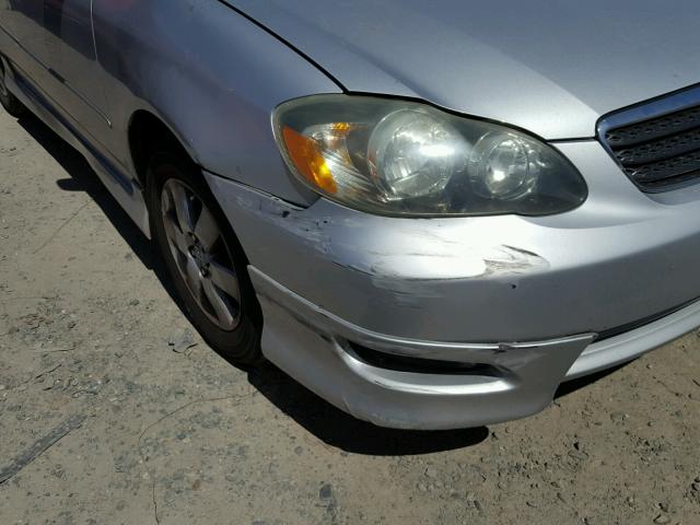 1NXBR32E75Z553491 - 2005 TOYOTA COROLLA CE SILVER photo 9