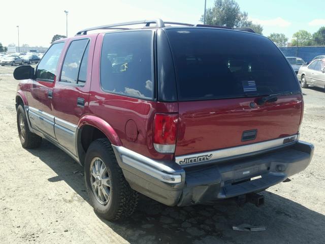 1GKDT13W6X2526103 - 1999 GMC JIMMY RED photo 3