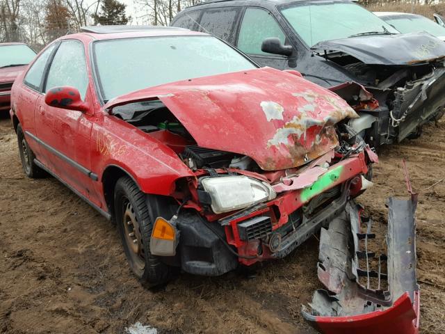 1HGEJ1252PL020116 - 1993 HONDA CIVIC EX წითელი ფოტო 1