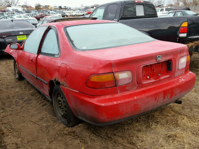 1HGEJ1252PL020116 - 1993 HONDA CIVIC EX წითელი ფოტო 3