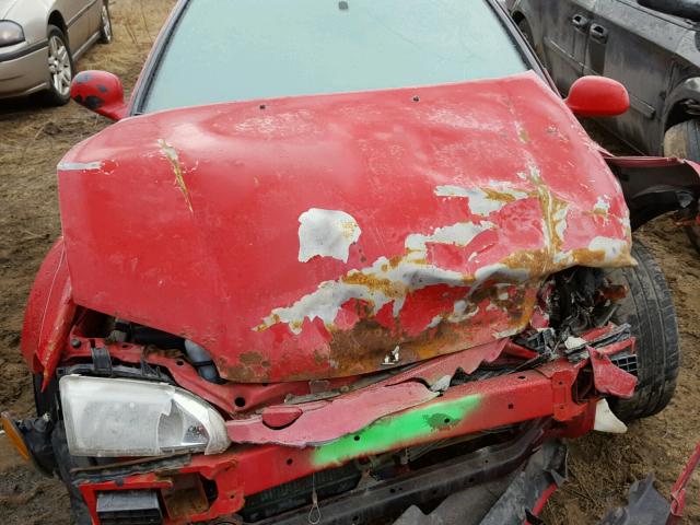1HGEJ1252PL020116 - 1993 HONDA CIVIC EX წითელი ფოტო 7