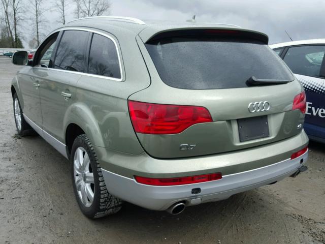 WA1AV74L37D010330 - 2007 AUDI Q7 4.2 QUA GREEN photo 3