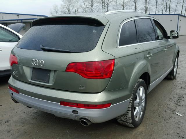 WA1AV74L37D010330 - 2007 AUDI Q7 4.2 QUA GREEN photo 4