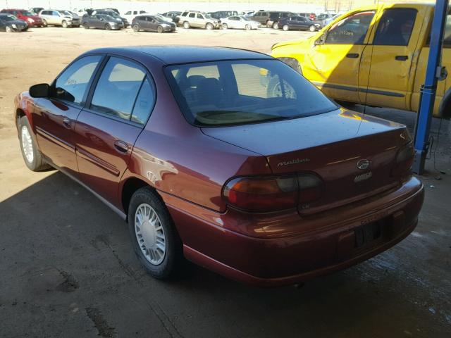 1G1ND52J62M567458 - 2002 CHEVROLET MALIBU RED photo 3