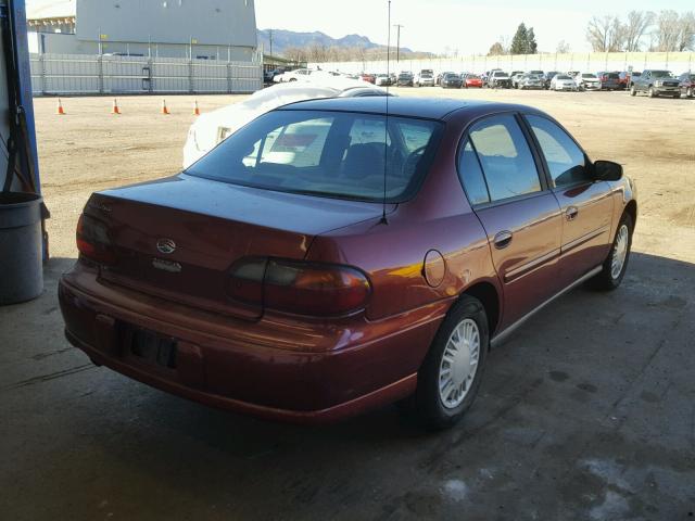 1G1ND52J62M567458 - 2002 CHEVROLET MALIBU RED photo 4