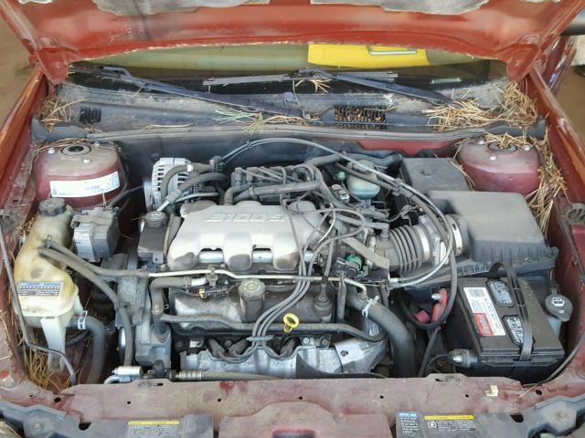 1G1ND52J62M567458 - 2002 CHEVROLET MALIBU RED photo 7