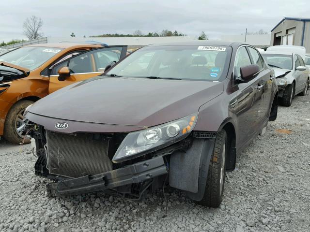 5XXGN4A76CG029928 - 2012 KIA OPTIMA EX MAROON photo 2