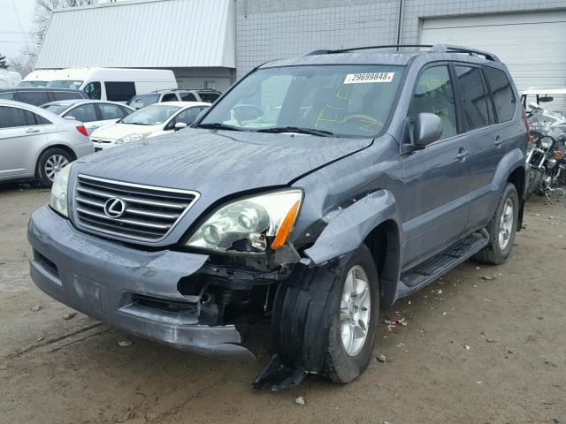 JTJBT20X460103548 - 2006 LEXUS GX 470 GRAY photo 2