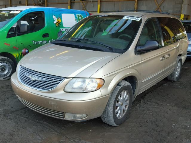 2C4GP54L11R146670 - 2001 CHRYSLER TOWN & COU GOLD photo 2