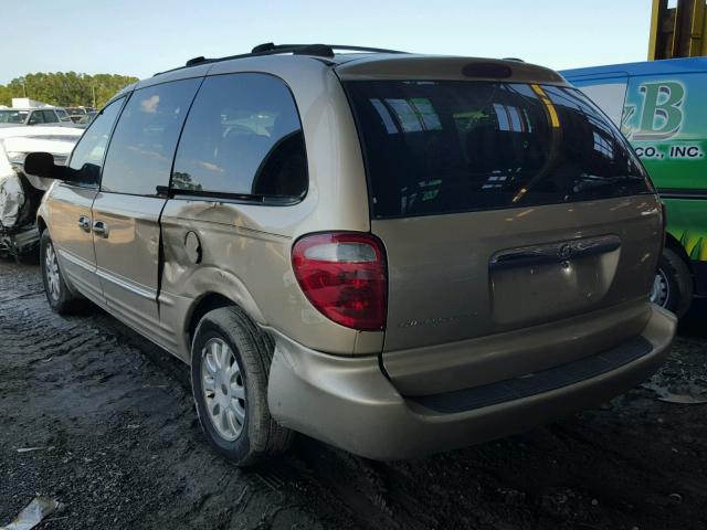 2C4GP54L11R146670 - 2001 CHRYSLER TOWN & COU GOLD photo 3