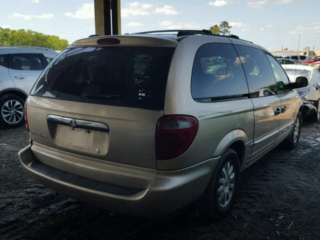 2C4GP54L11R146670 - 2001 CHRYSLER TOWN & COU GOLD photo 4