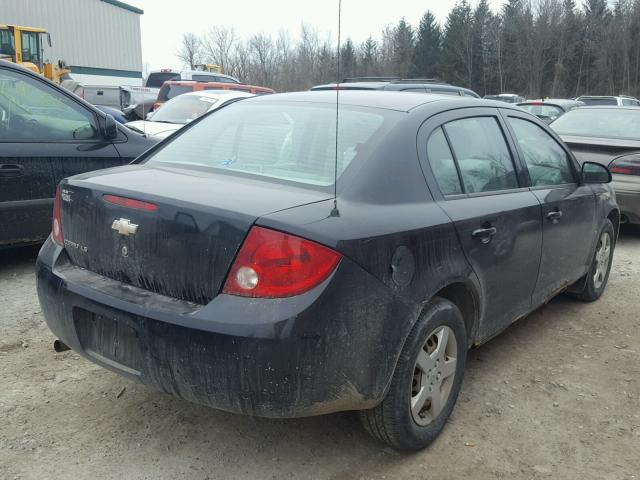 1G1AK55F967705817 - 2006 CHEVROLET COBALT LS BLACK photo 4