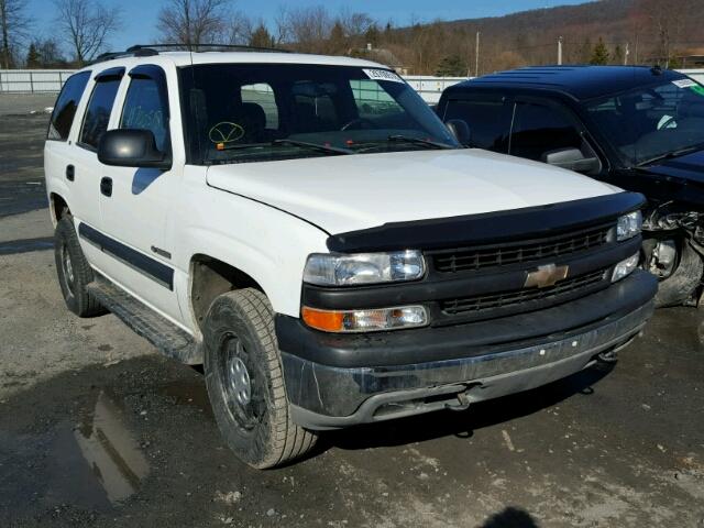 1GNEK13Z72J247357 - 2002 CHEVROLET TAHOE K150 WHITE photo 1