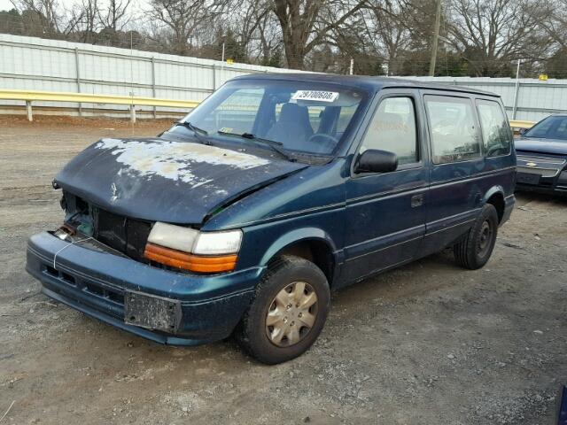 2B4GH2530SR140111 - 1995 DODGE CARAVAN GREEN photo 2