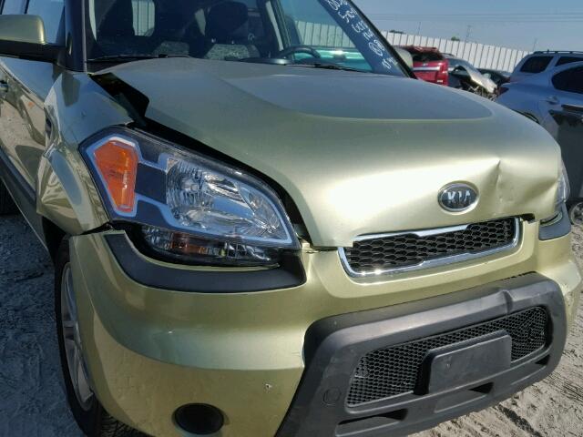 KNDJT2A20B7338838 - 2011 KIA SOUL + GREEN photo 9