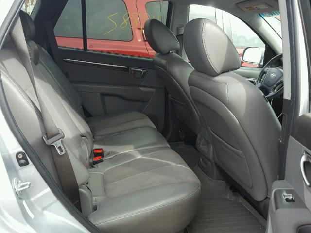 5NMSH4AGXAH397755 - 2010 HYUNDAI SANTA FE S SILVER photo 6