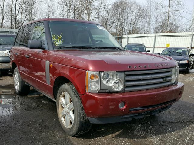 SALME11434A142362 - 2004 LAND ROVER RANGE ROVE MAROON photo 1