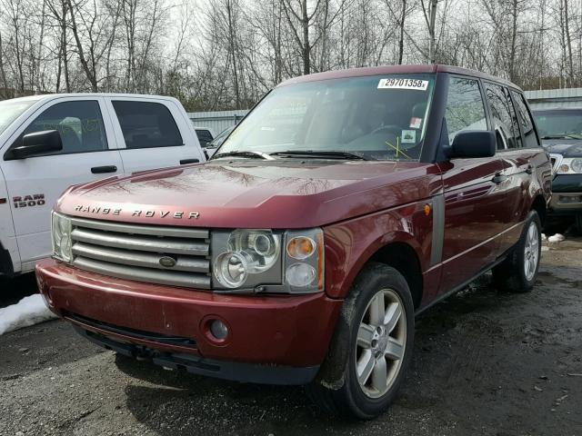 SALME11434A142362 - 2004 LAND ROVER RANGE ROVE MAROON photo 2