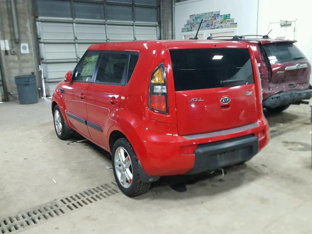 KNDJT2A22B7272356 - 2011 KIA SOUL + RED photo 3