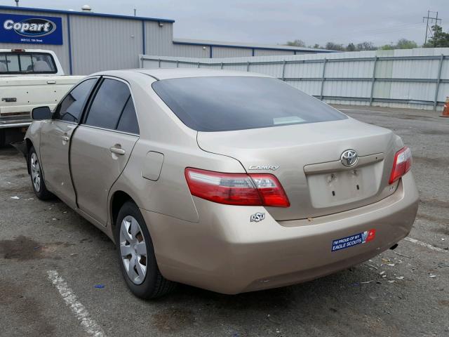 4T1BE46K07U157407 - 2007 TOYOTA CAMRY NEW GOLD photo 3