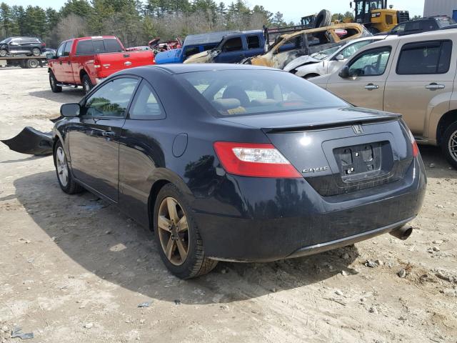 2HGFG11897H543239 - 2007 HONDA CIVIC EX BLACK photo 3