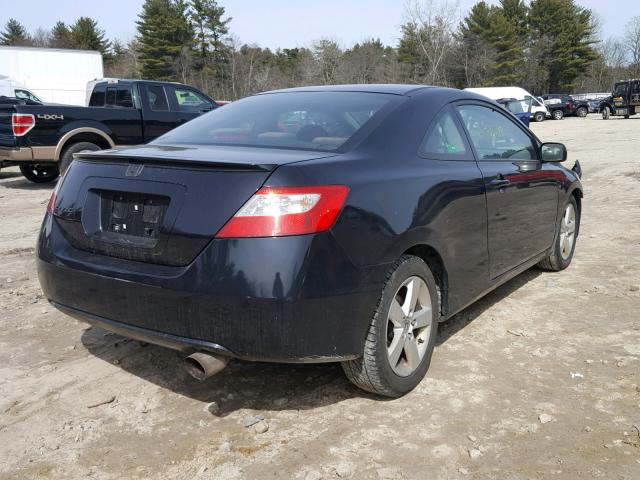 2HGFG11897H543239 - 2007 HONDA CIVIC EX BLACK photo 4