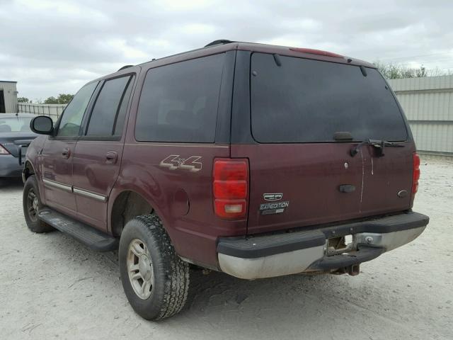 1FMPU16L21LA97952 - 2001 FORD EXPEDITION MAROON photo 3