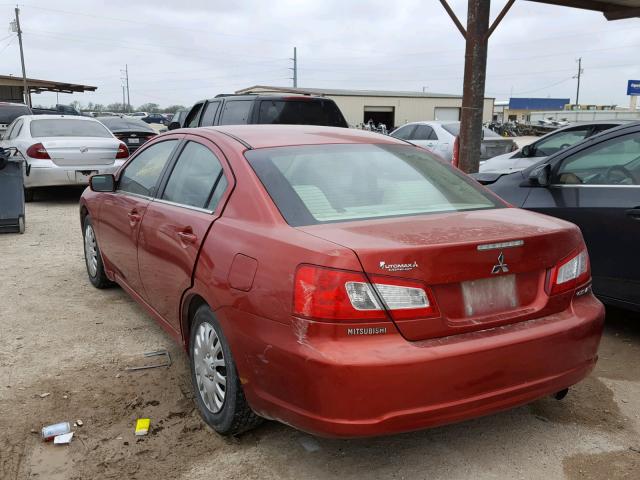 4A32B3FFXBE031310 - 2011 MITSUBISHI GALANT ES RED photo 3