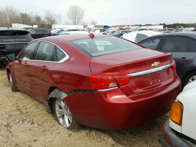 2G1115SL1E9248236 - 2014 CHEVROLET IMPALA LT RED photo 3